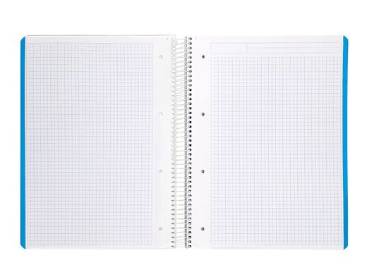 Cuaderno espiral liderpapel A5 micro witty tapa dura 120h 90gr cuadro 5mm 5 bandas 6 taladros colores surtidos