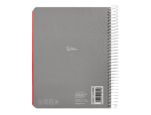 Cuaderno espiral liderpapel A5 micro witty tapa dura 120h 90gr horizontal 8mm 5 bandas 6 taladros colores surtidos