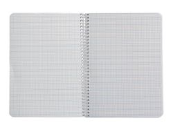 Cuaderno espiral liderpapel A5 pautaguia tapa blanda 40h 75 gr cuadro pautado 2,5mm color naranja