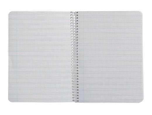 Cuaderno espiral liderpapel A5 pautaguia tapa blanda 40h 75 gr cuadro pautado 3mm color rojo