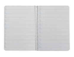 Cuaderno espiral liderpapel A5 pautaguia tapa blanda 40h 75 gr cuadro pautado 4mm color naranja