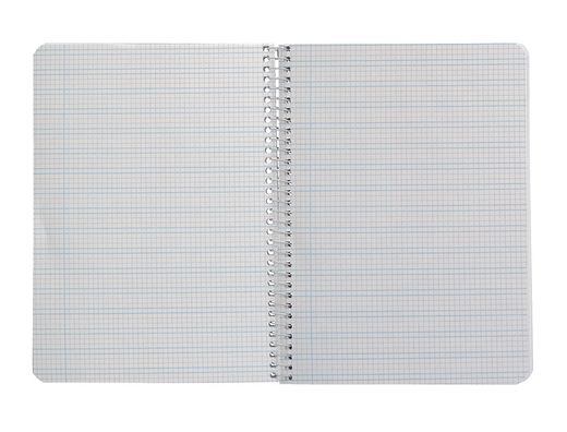 Cuaderno espiral liderpapel A5 pautaguia tapa dura 80h 90 gr cuadro pautado 3mm color amarillo