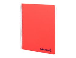 Cuaderno espiral liderpapel a5 wonder tapa plastico 80h 90gr cuadro 5mm con margen colores surtidos