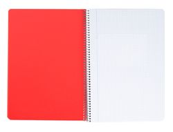 Cuaderno espiral liderpapel a5 wonder tapa plastico 80h 90gr cuadro 5mm con margen colores surtidos