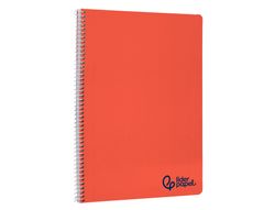 Cuaderno espiral liderpapel A5 wonder tapa plastico 80h 90gr liso colores surtidos