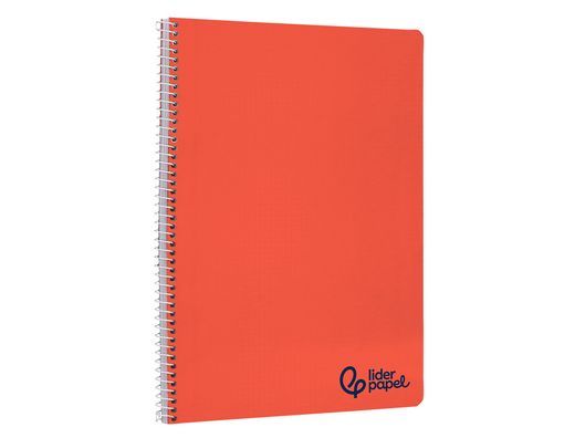 Cuaderno espiral liderpapel A5 wonder tapa plastico 80h 90gr liso colores surtidos