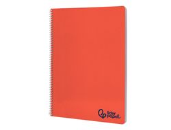 Cuaderno espiral liderpapel A5 wonder tapa plastico 80h 90gr liso colores surtidos