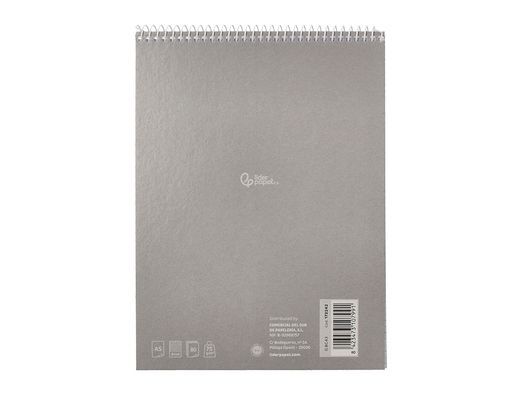 Cuaderno espiral liderpapel din A5 apaisado smart tapa blanda 80h 75gr cuadro 4mm con margen colores surtidos