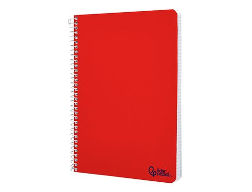 Cuaderno espiral liderpapel A5 smart tapa blanda 40h 75gr cuadro 4mm con margen colores surtidos