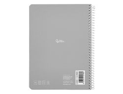 Cuaderno espiral liderpapel A5 smart tapa blanda 40h 75gr cuadro 4mm con margen colores surtidos