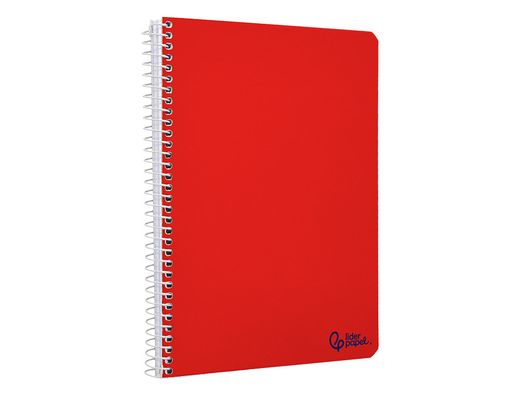 Cuaderno espiral liderpapel A5 smart tapa blanda 40h 75gr cuadro 4mm con margen colores surtidos