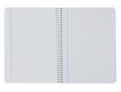 Cuaderno espiral liderpapel din A5 smart tapa blanda 80h 75gr cuadro 5mm con margen colores surtidos