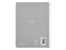 Cuaderno espiral liderpapel A5 smart tapa blanda 80h 75gr milimetrado 2mm colores surtidos