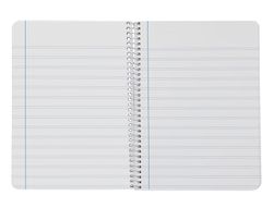 Cuaderno espiral liderpapel A5 smart tapa blanda 80h 75gr pauta 2,5mm con margen colores surtidos