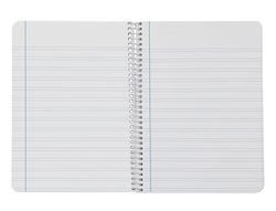 Cuaderno espiral liderpapel A5 smart tapa blanda 80h 75gr pauta 3,5mm con margen colores surtidos