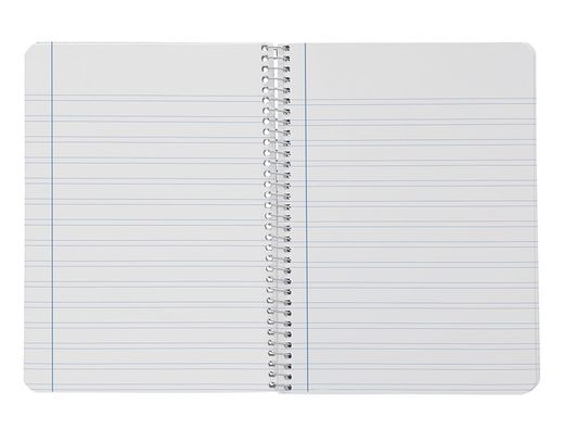 Cuaderno espiral liderpapel A5 smart tapa blanda 80h 75gr pauta 3,5mm con margen colores surtidos