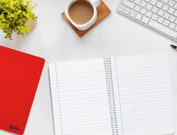 Cuaderno espiral liderpapel din A5 smart tapa blanda 80h 75gr rayado montessori 3,5mm colores surtidos