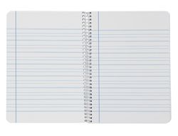 Cuaderno espiral liderpapel din A5 smart tapa blanda 80h 75gr rayado montessori 3,5mm colores surtidos