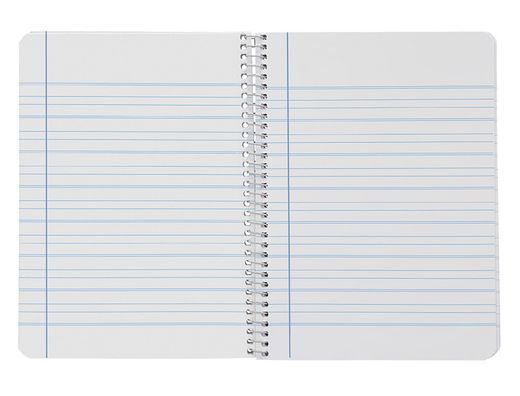 Cuaderno espiral liderpapel din A5 smart tapa blanda 80h 75gr rayado montessori 3,5mm colores surtidos