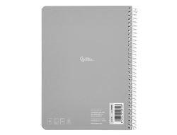 Cuaderno espiral liderpapel A5 smart tapa blanda 80h 75gr rayado montessori 5mm colores surtidos