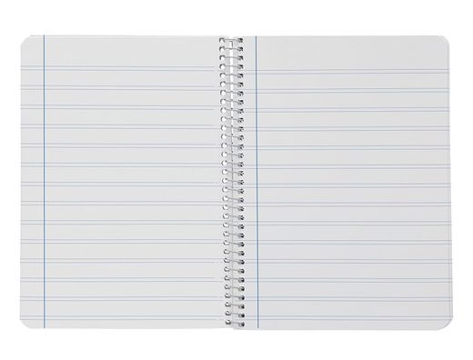 Cuaderno espiral liderpapel A5 smart tapa blanda 80h 75gr rayado montessori 5mm colores surtidos