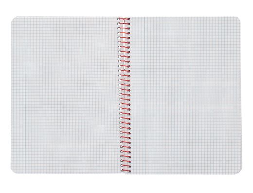 Cuaderno espiral liderpapel A5 witty tapa dura 80h 90gr cuadro 4mm con margen color azul marino