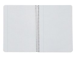 Cuaderno espiral liderpapel A5 witty tapa dura 80h 90gr cuadro 4mm con margen color azul