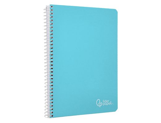 Cuaderno espiral liderpapel A5 witty tapa dura 80h 90gr cuadro 4mm con margen color azul