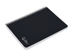 Cuaderno espiral liderpapel A5 witty tapa dura 80h 90gr cuadro 4mm con margen color negro