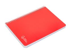 Cuaderno espiral liderpapel A5 witty tapa dura 80h 90gr cuadro 4mm con margen color rojo