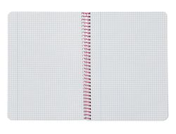 Cuaderno espiral liderpapel A5 witty tapa dura 80h 90gr cuadro 4mm con margen color rosa