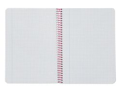 Cuaderno espiral liderpapel din A5 witty tapa dura 80h 90gr cuadro 4mm con margen color turquesa