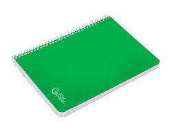 Cuaderno espiral liderpapel A5 witty tapa dura 80h 90gr cuadro 4mm con margen color verde