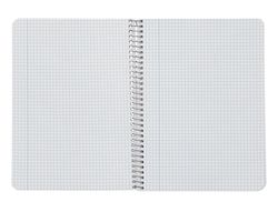 Cuaderno espiral liderpapel A5 witty tapa dura 80h 90gr cuadro 4mm con margen color violeta