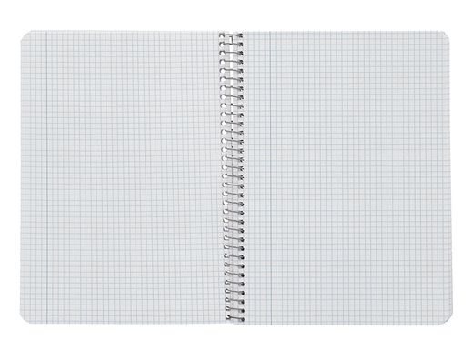 Cuaderno espiral liderpapel A5 witty tapa dura 80h 90gr cuadro 4mm con margen color violeta