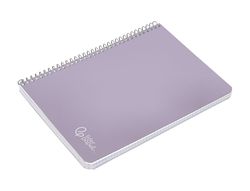 Cuaderno espiral liderpapel A5 witty tapa dura 80h 90gr cuadro 4mm con margen color violeta