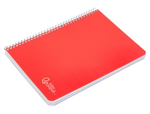 Cuaderno espiral liderpapel A5 witty tapa dura 80h 90gr cuadro 5mm con margen colores surtidos