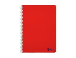 Cuaderno espiral liderpapel A5 witty tapa dura 80h 90gr cuadro 8mm con margen colores surtidos