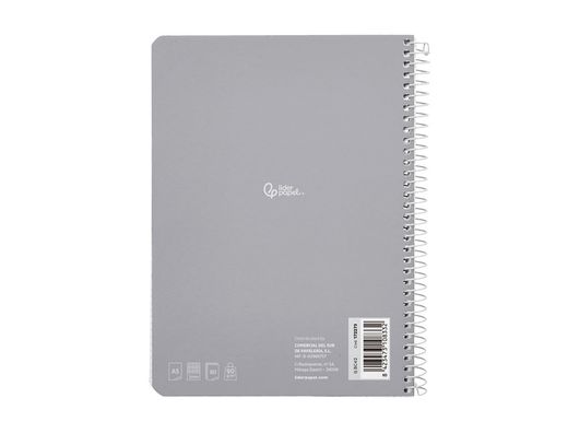 Cuaderno espiral liderpapel A5 witty tapa dura 80h 90gr milimetrado 2mm colores surtidos
