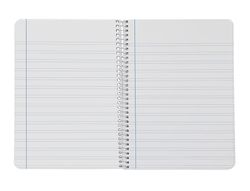 Cuaderno espiral liderpapel A5 witty tapa dura 80h 90gr pauta ancha 3,5mm con margen colores surtidos