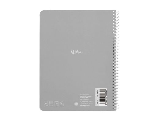 Cuaderno espiral liderpapel A5 witty tapa dura 80h 90gr pauta estrecha 2,5mm con margen colores surtidos