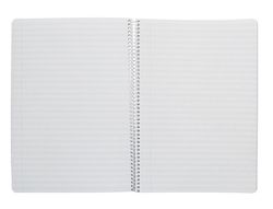 Cuaderno espiral liderpapel din A4 pautaguia tapa dura 80h 90 gr cuadro pautado 2,5 mm color amarillo