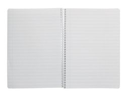 Cuaderno espiral liderpapel din A4 pautaguia tapa dura 80h 90 gr cuadro pautado 3mm color azul