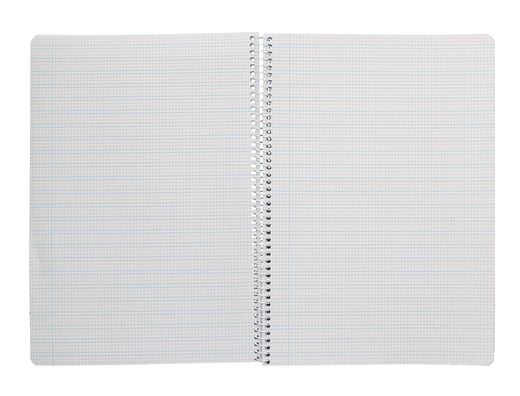 Cuaderno espiral liderpapel din A4 pautaguia tapa dura 80h 90 gr cuadro pautado 3mm color verde