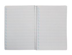 Cuaderno espiral liderpapel din A4 pautaguia tapa dura 80h 90 gr cuadro pautado 5mm color verde