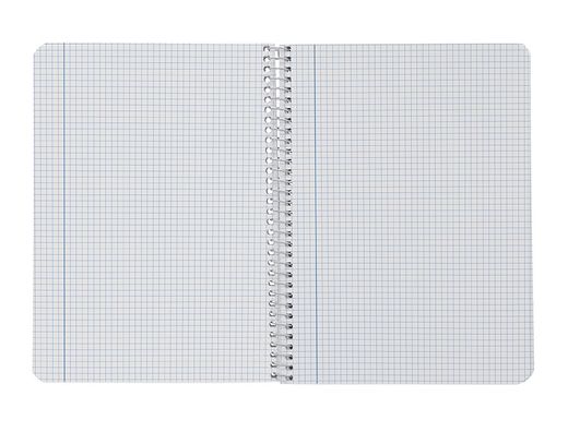 Cuaderno espiral liderpapel din A4 tapa polipropileno 80h 90gr cuadro 4mm con margen pack 5+1 colores surtidos
