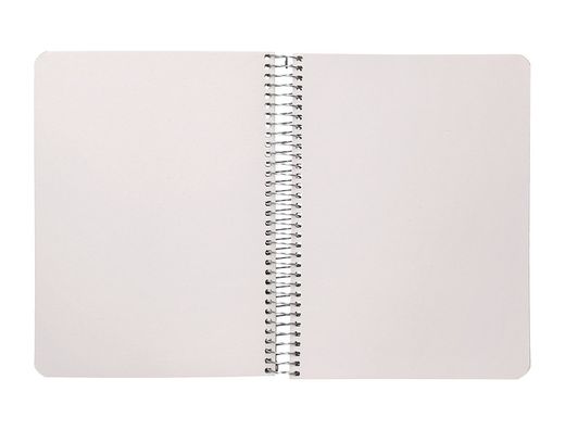 Cuaderno espiral liderpapel din A5 tapa cartulina kraft contracolada 120h papel 100% reciclado 80 gr liso