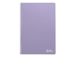 Cuaderno espiral liderpapel A4 smart tapa blanda 80h 75gr cuadro 4 mm con margen colores surtidos