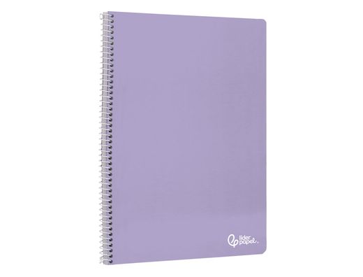 Cuaderno espiral liderpapel A4 smart tapa blanda 80h 75gr cuadro 4 mm con margen colores surtidos