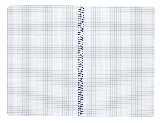 Cuaderno espiral liderpapel A4 smart tapa blanda 80h 75gr cuadro 4mm con margen color amarillo
